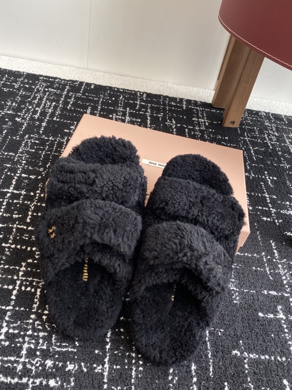 Miu Miu Wool Slippers